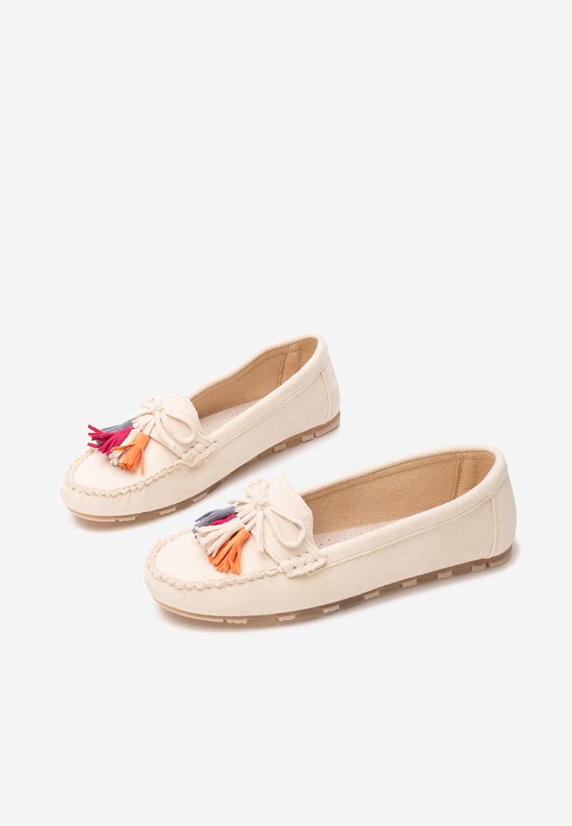 Beżowe mokasyny damskie Prestia V2