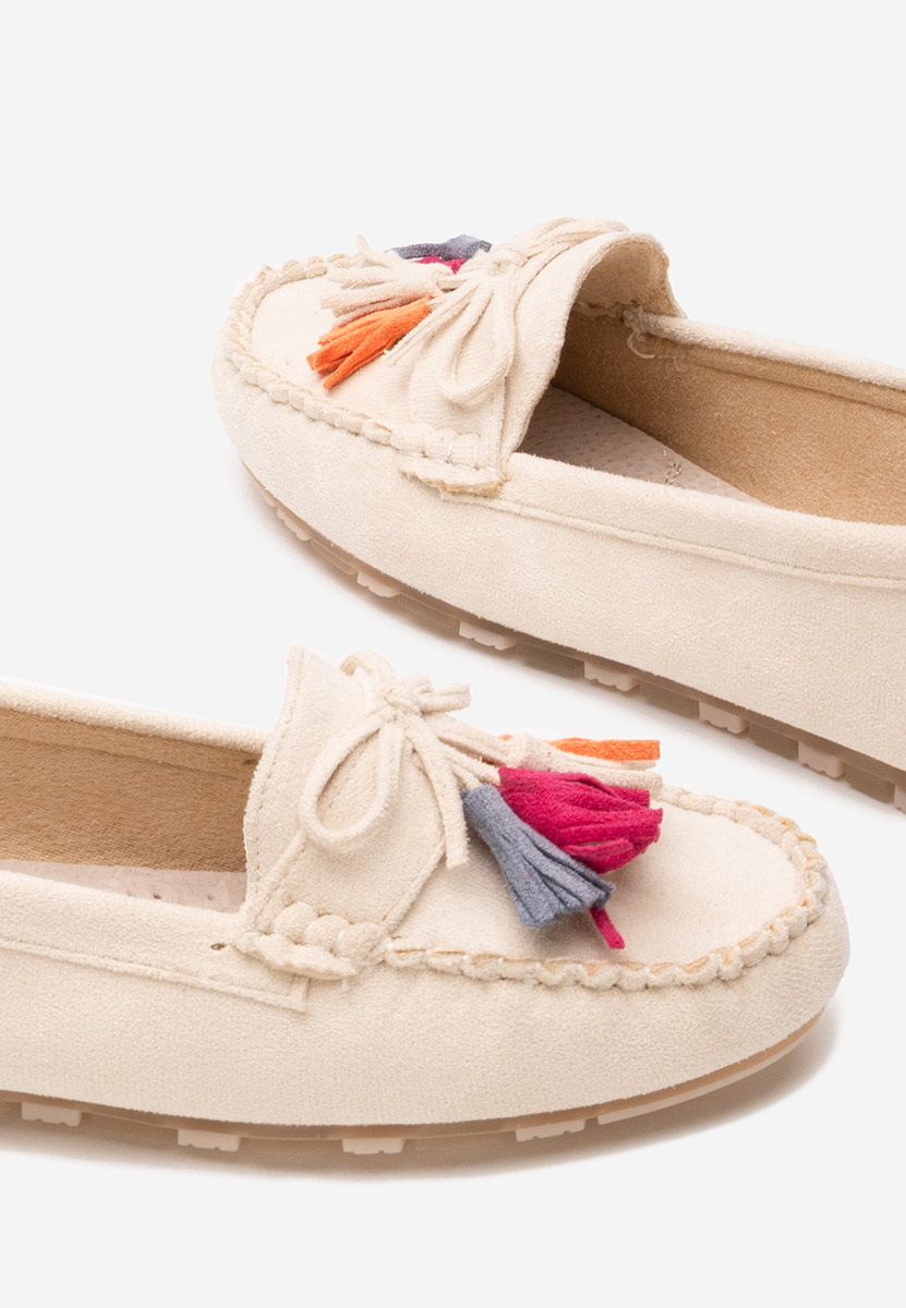 Beżowe mokasyny damskie Prestia V2