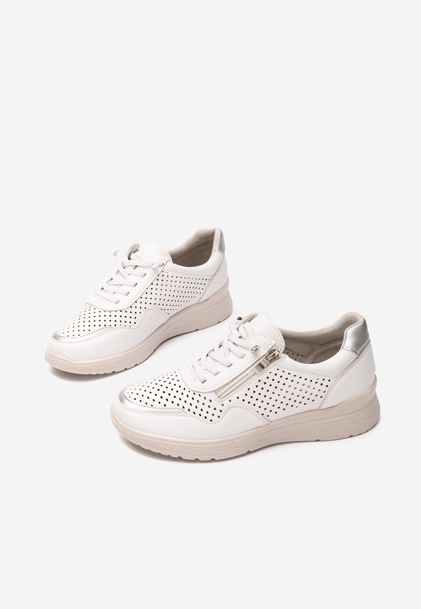 Białe sneakersy damskie Vernisa