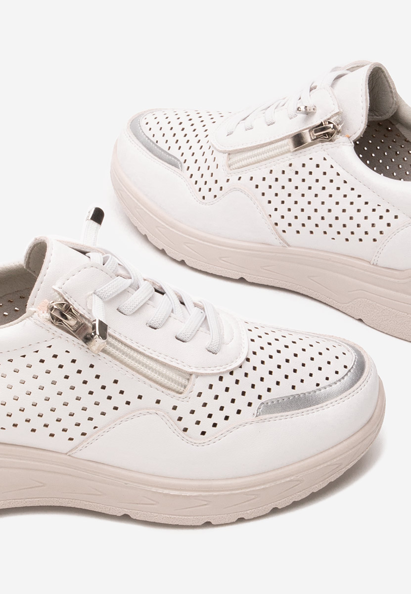 Białe sneakersy damskie Vernisa
