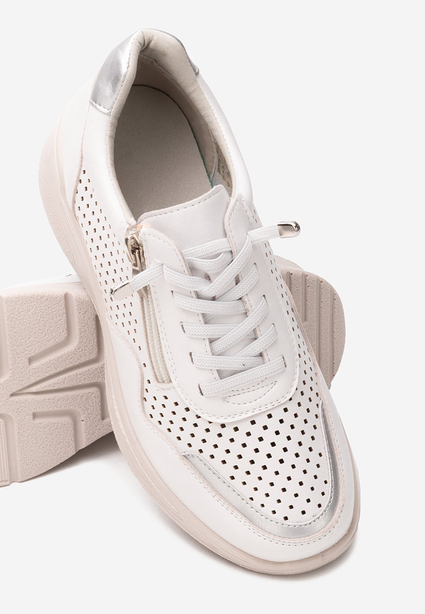 Białe sneakersy damskie Vernisa