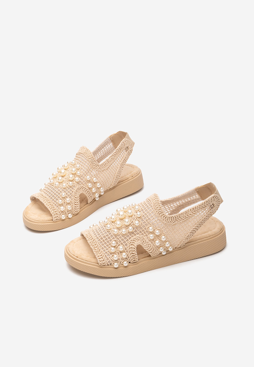 Beżowe sandały damskie Marisea