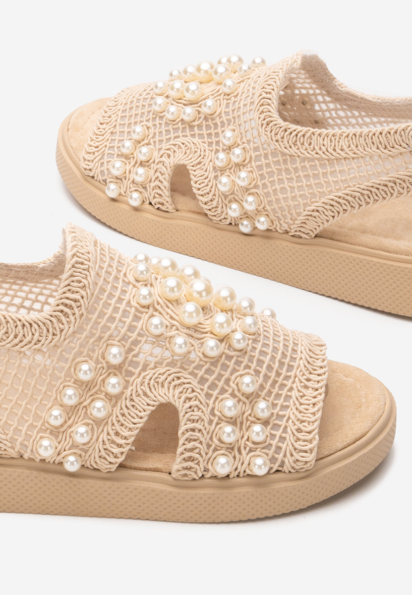 Beżowe sandały damskie Marisea