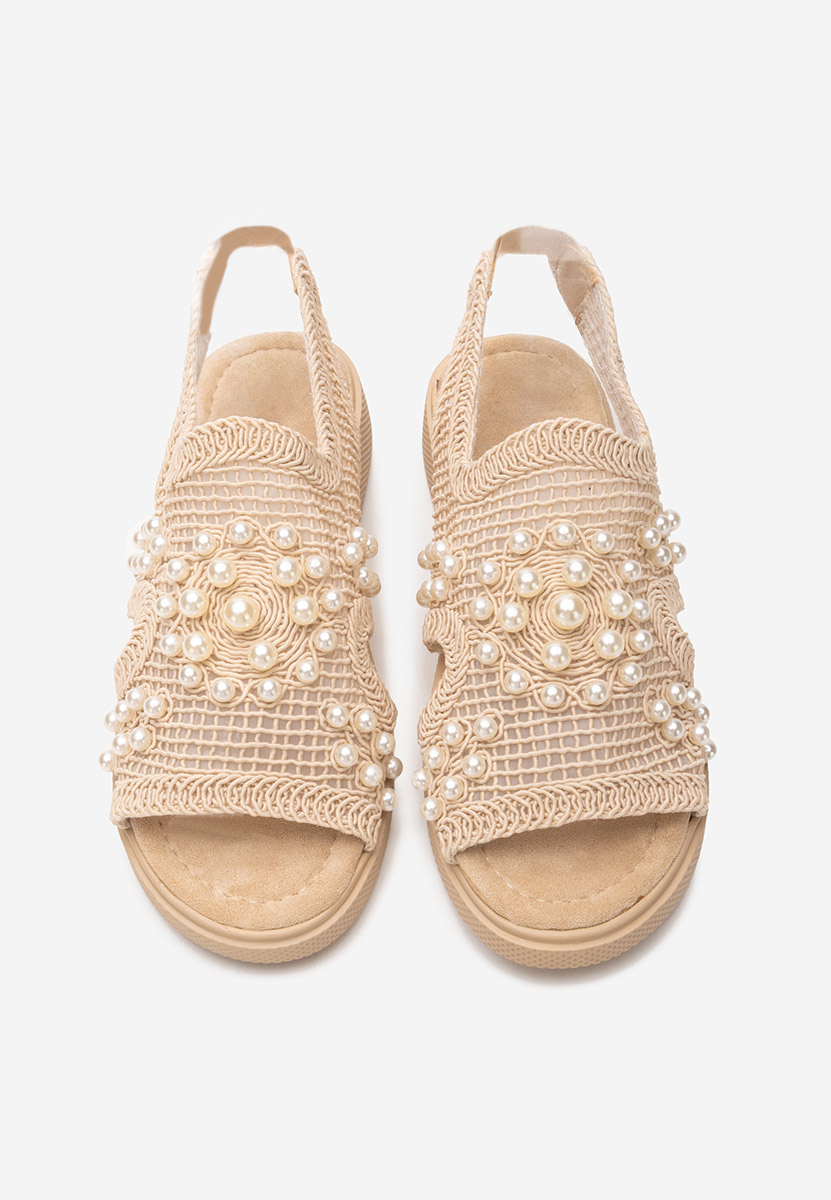 Beżowe sandały damskie Marisea