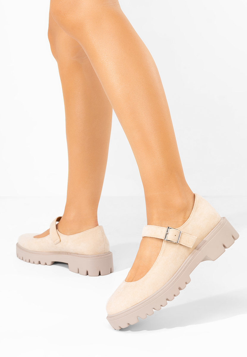 Beżowe półbuty damskie Orias V2
