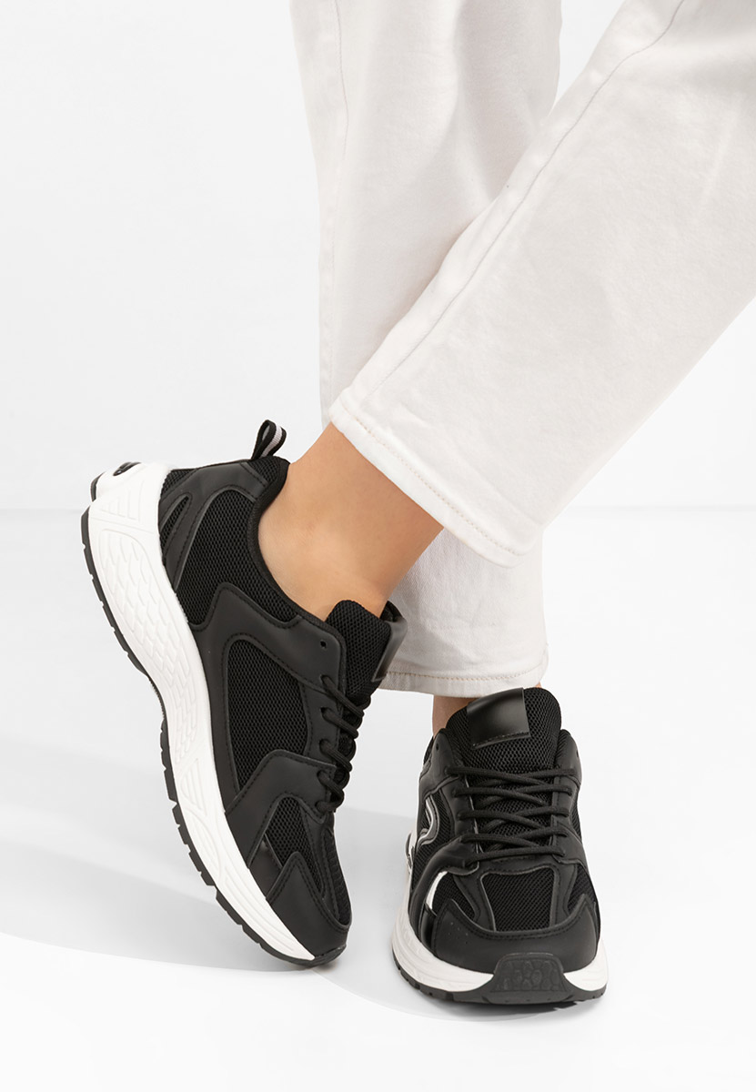 Czarne sneakersy damskie Claria