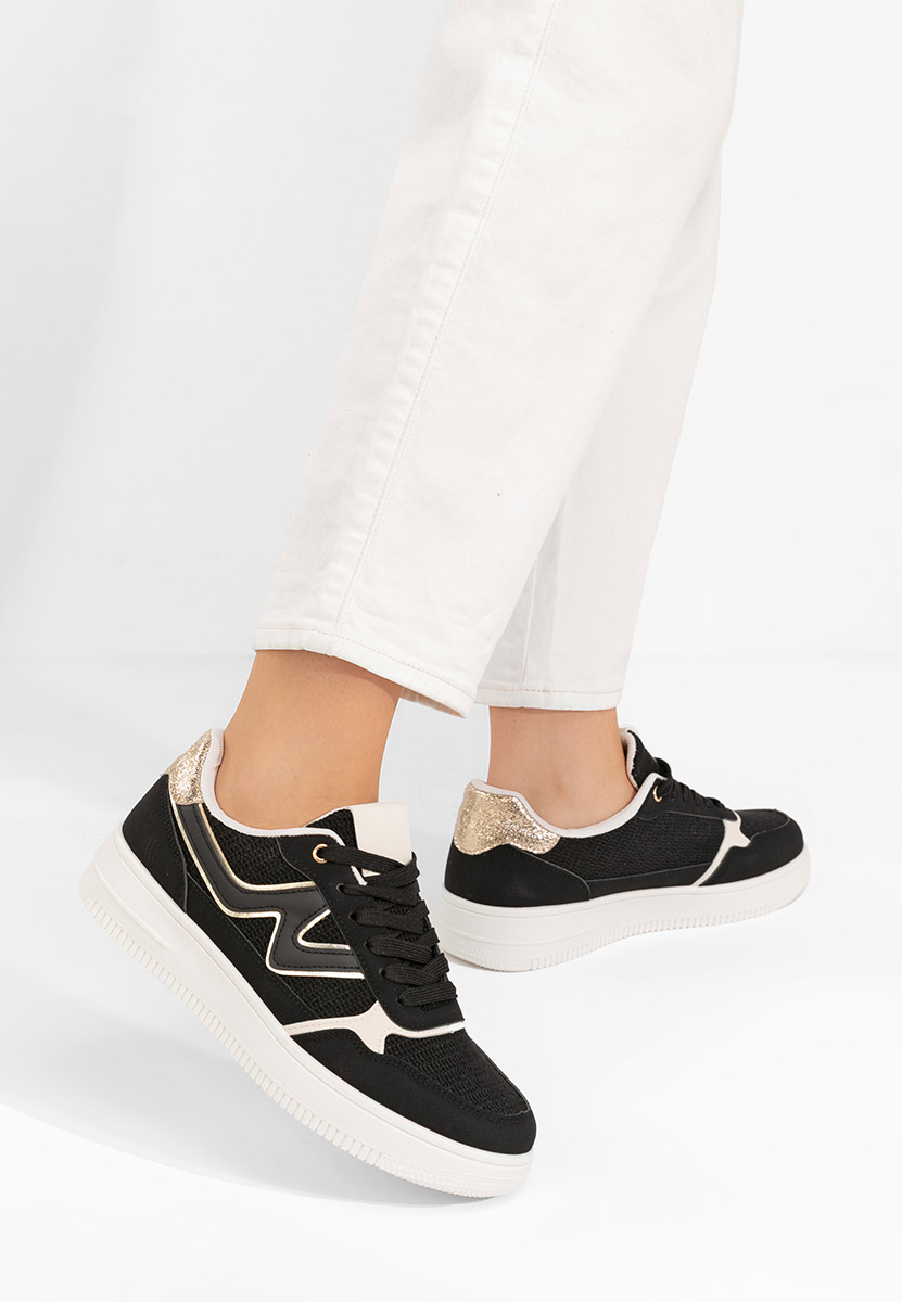 Czarne sneakersy damskie Avrila