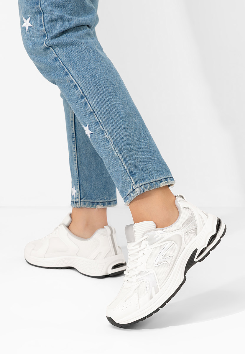 Srebrne sneakersy damskie Avrila