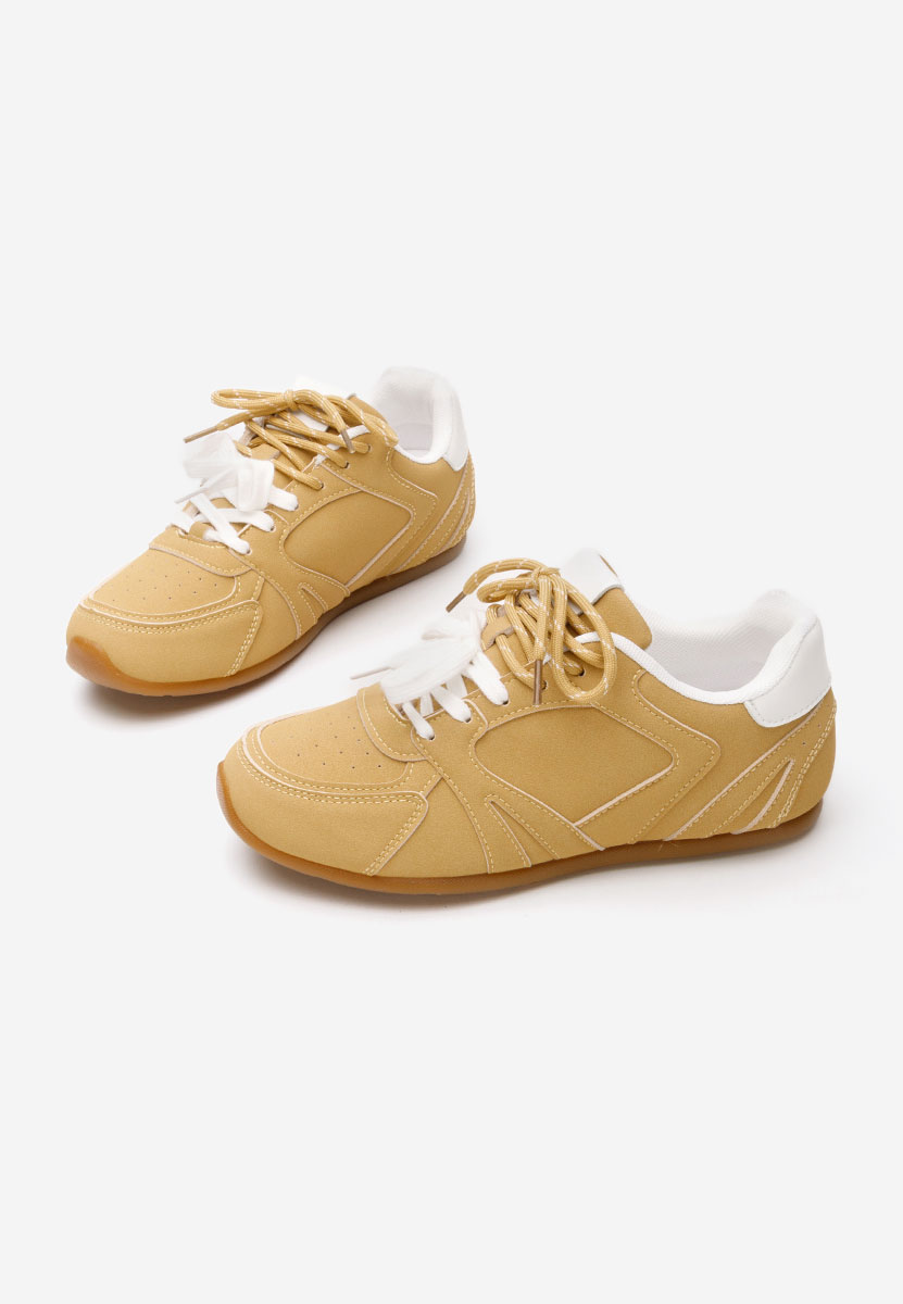 Żółte sneakersy damskie Victorya