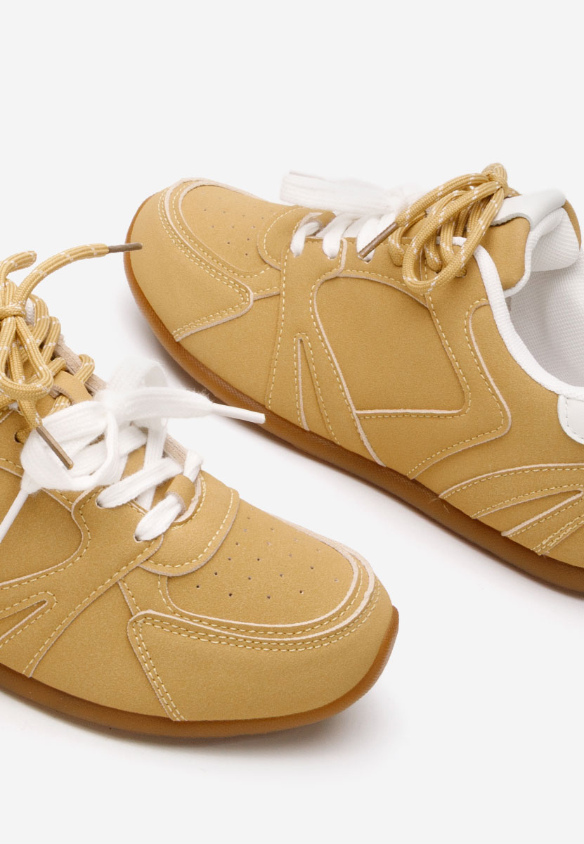 Żółte sneakersy damskie Victorya