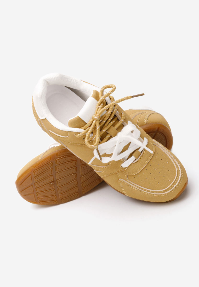 Żółte sneakersy damskie Victorya