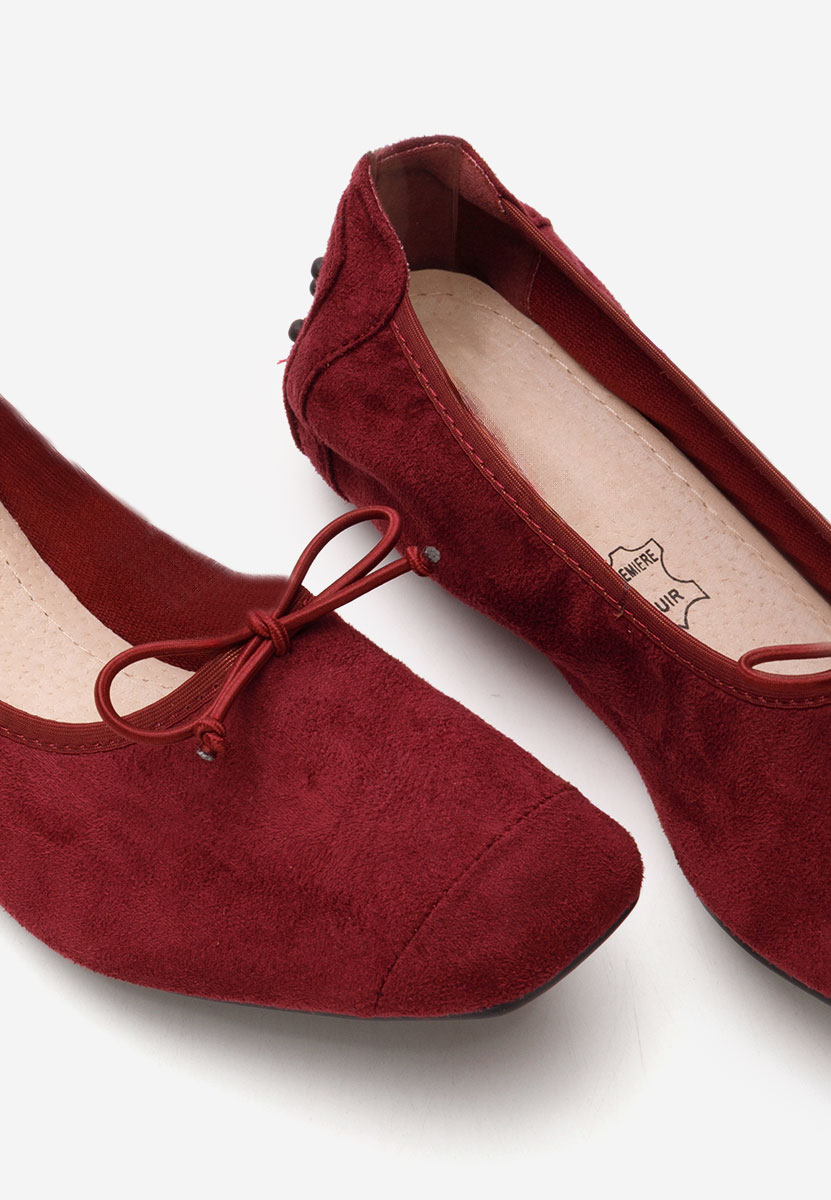  baleriny damskie Amania V2 bordo