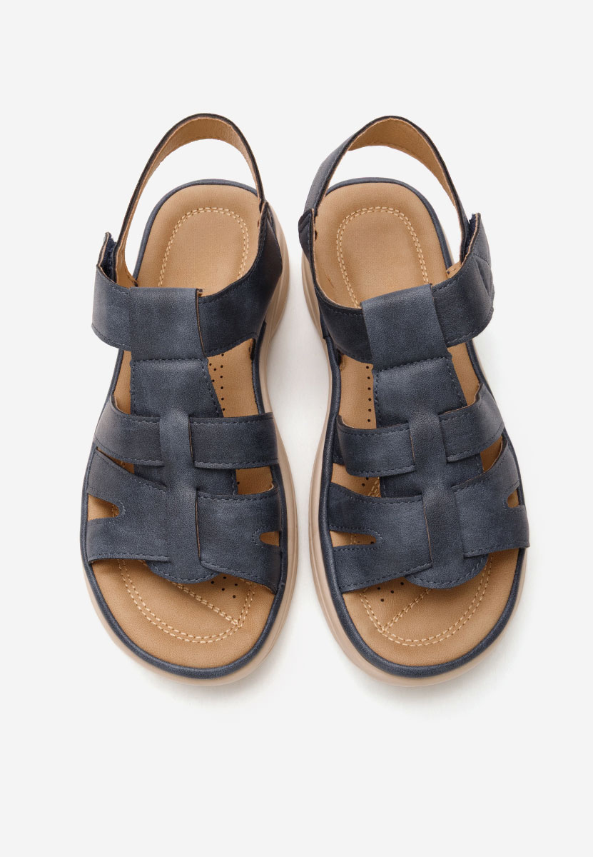 Niebieskie sandały damskie Shemina