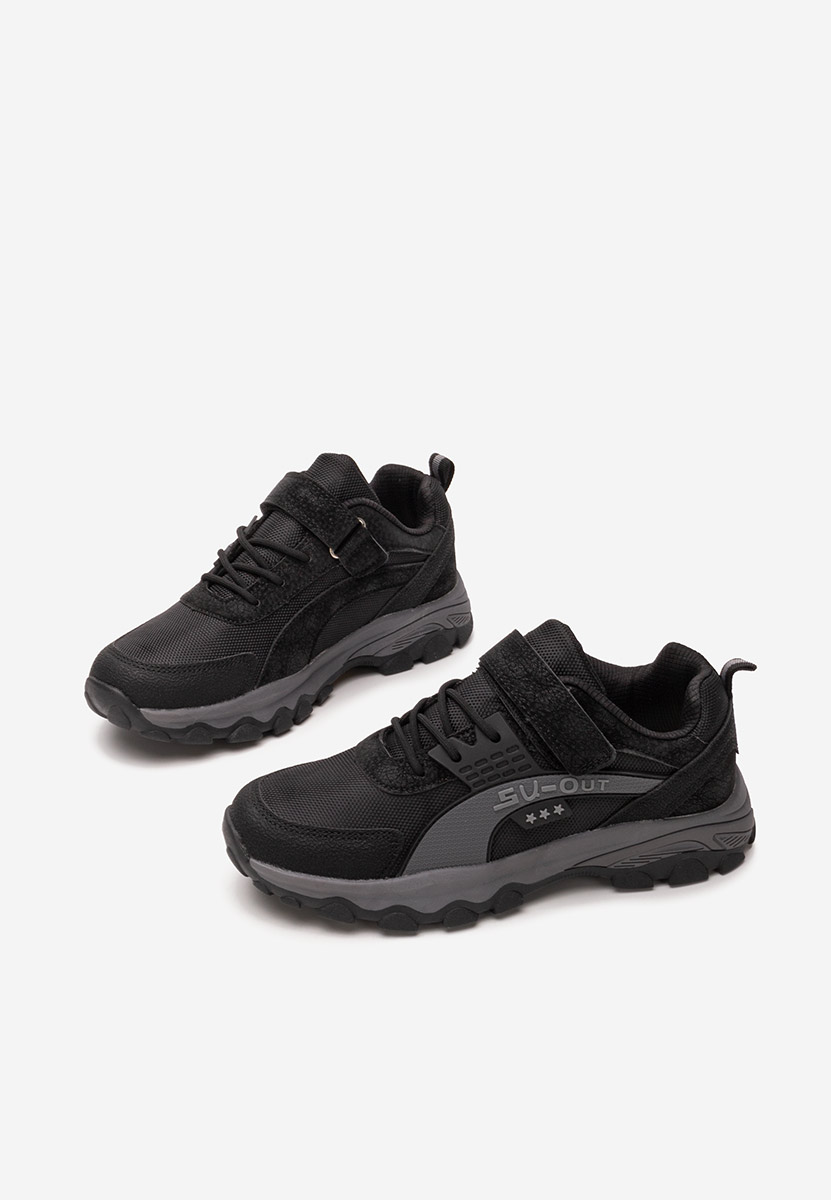 Czarne sneakersy chłopięce Waffle