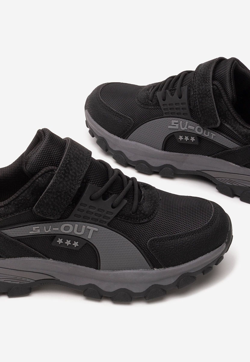 Czarne sneakersy chłopięce Waffle