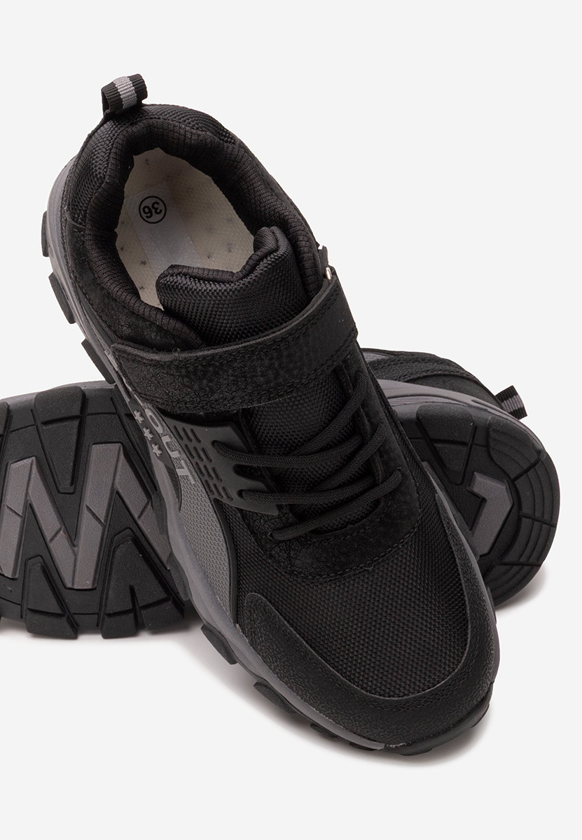 Czarne sneakersy chłopięce Waffle