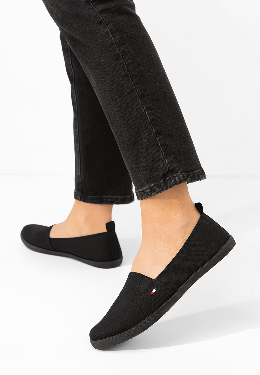Czarne espadryle damskie Jeanyne V2
