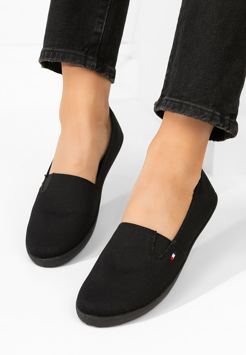 Czarne espadryle damskie Jeanyne V2