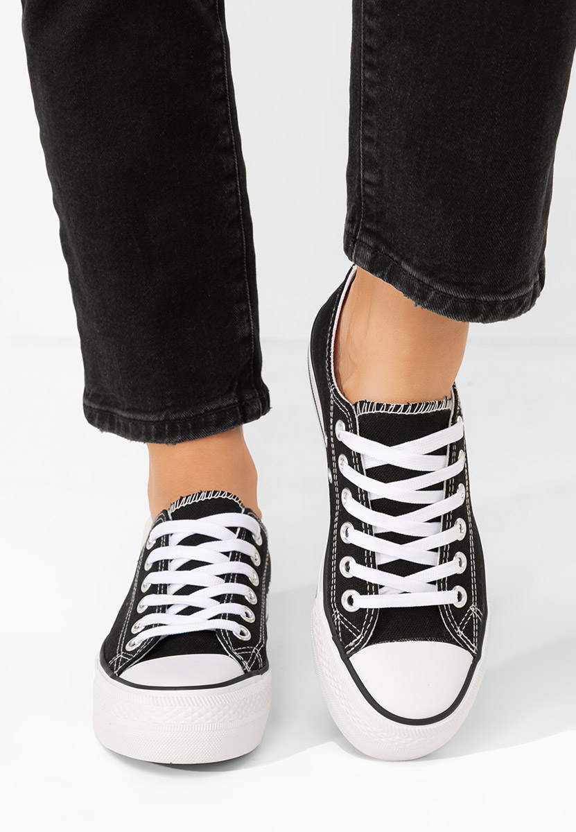 Czarne trampki damskie Vanessa V9 Czarne trampki damskie Vanessa V9