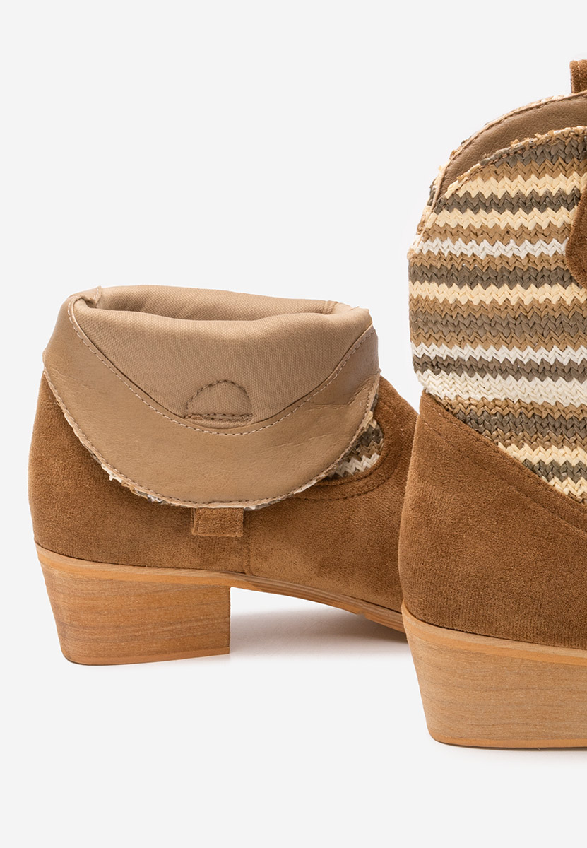 Camelowe kowbojki damskie Lusilda