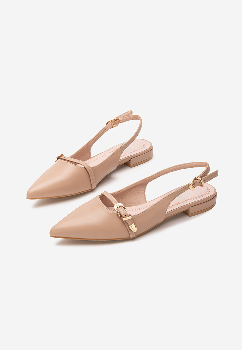 Khaki czółenka bez pięt Elyssa