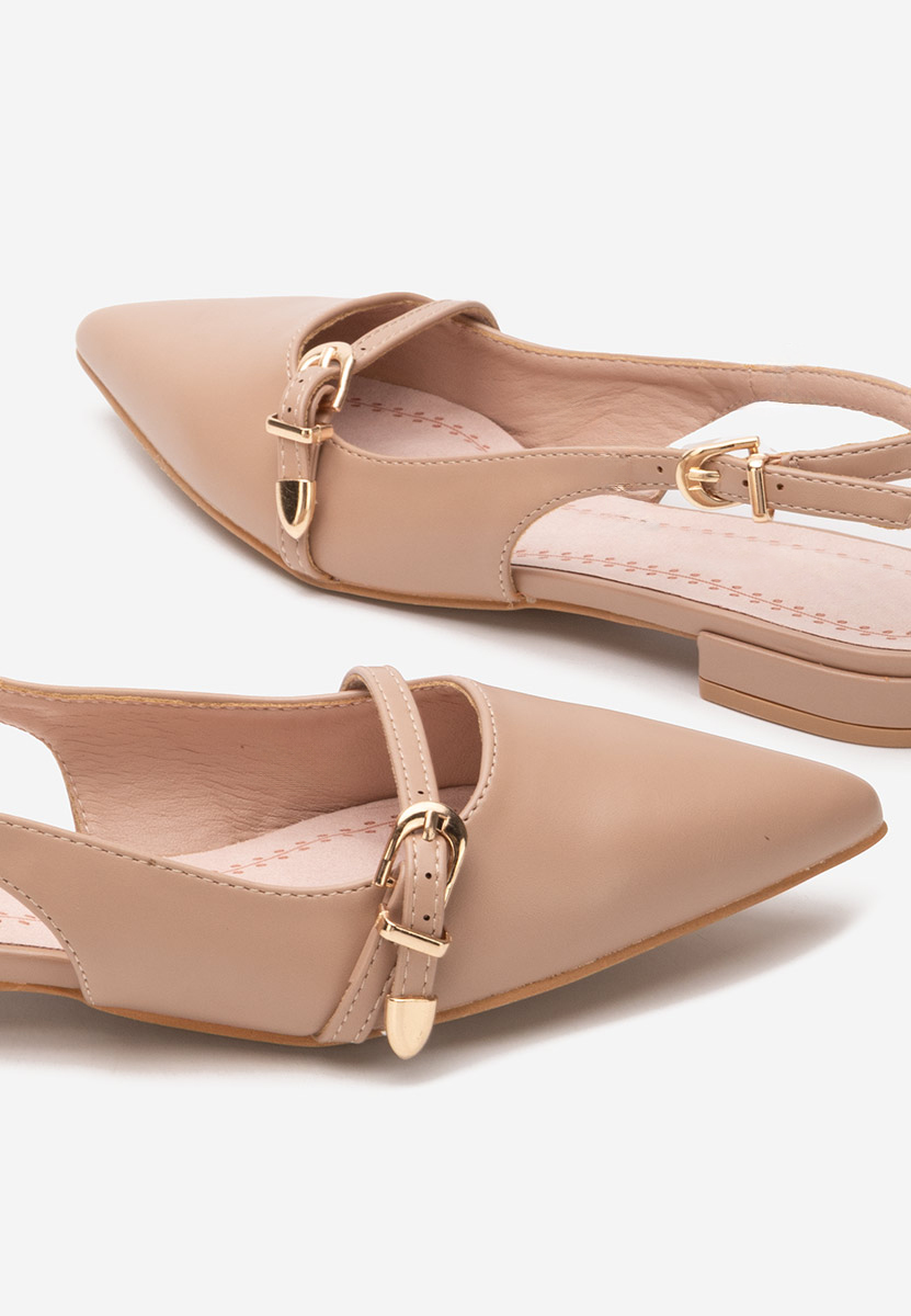 Khaki czółenka bez pięt Elyssa