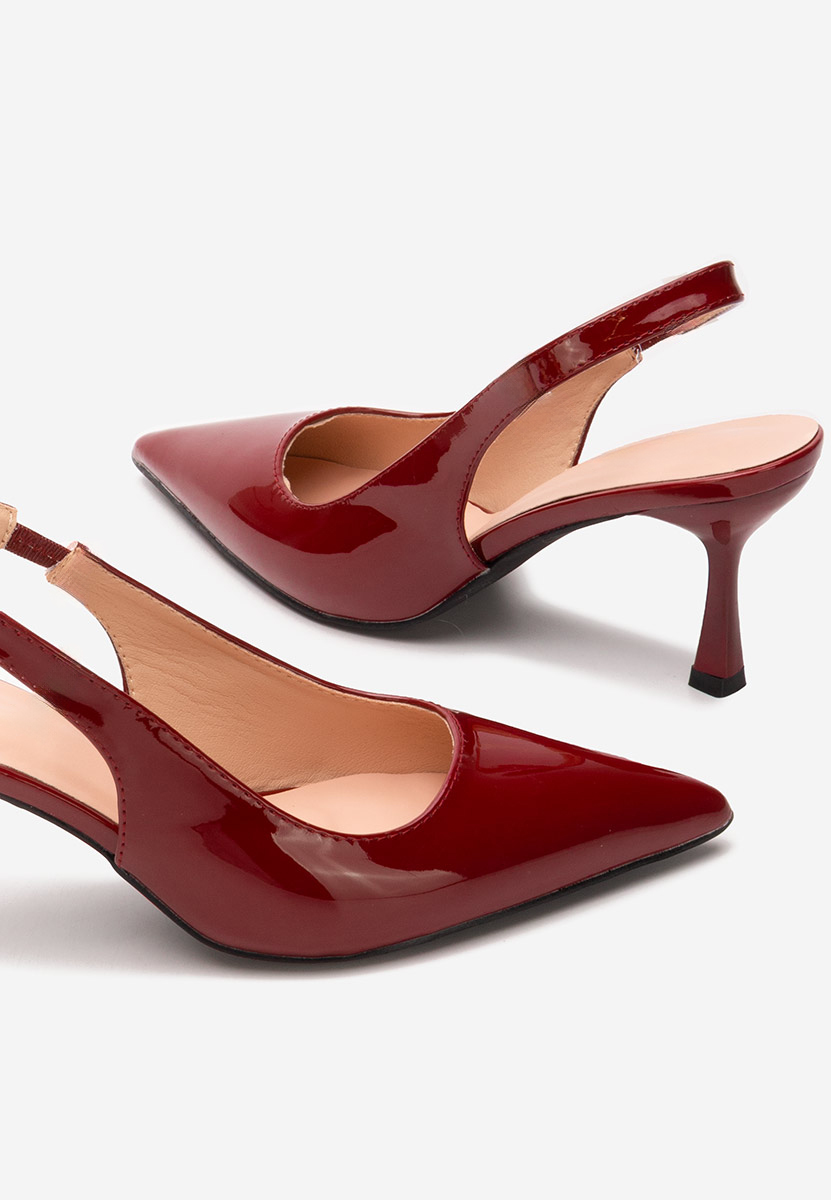  czółenka bez pięt Laurina bordo