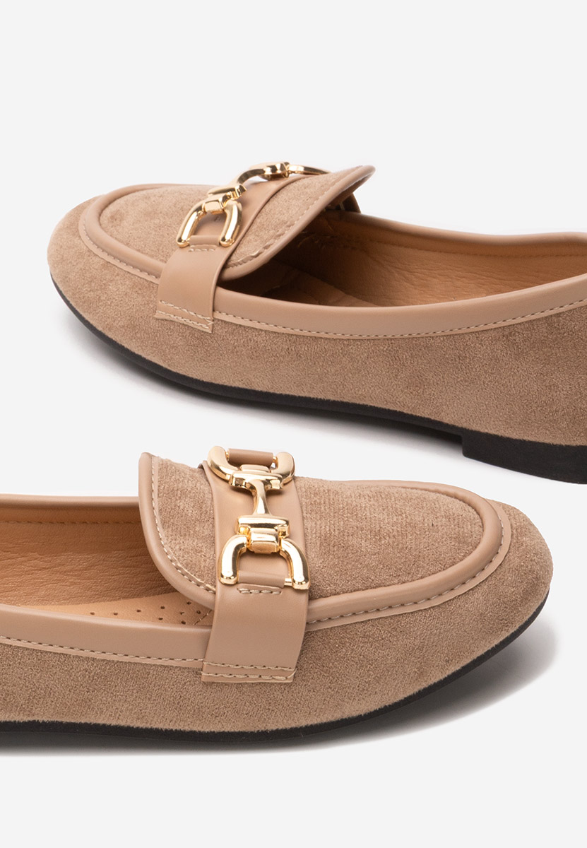 Khaki mokasyny damskie Maribel