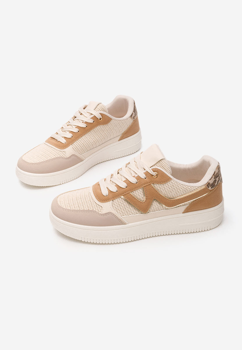 Beżowe sneakersy damskie Avrila