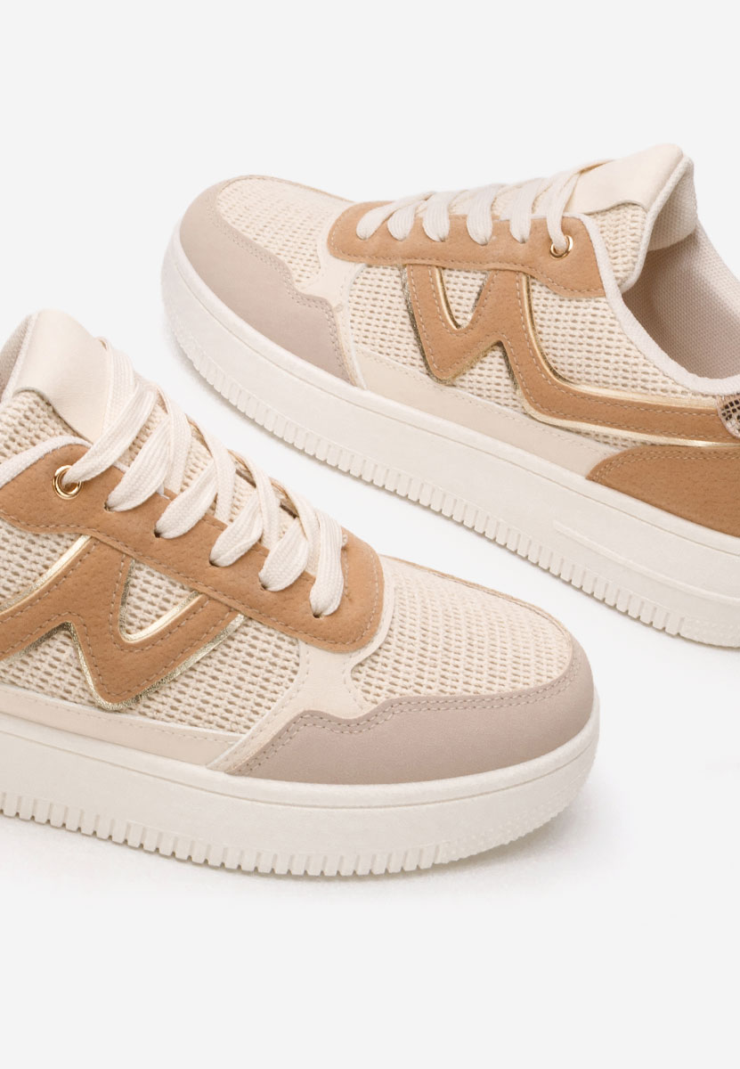 Beżowe sneakersy damskie Avrila