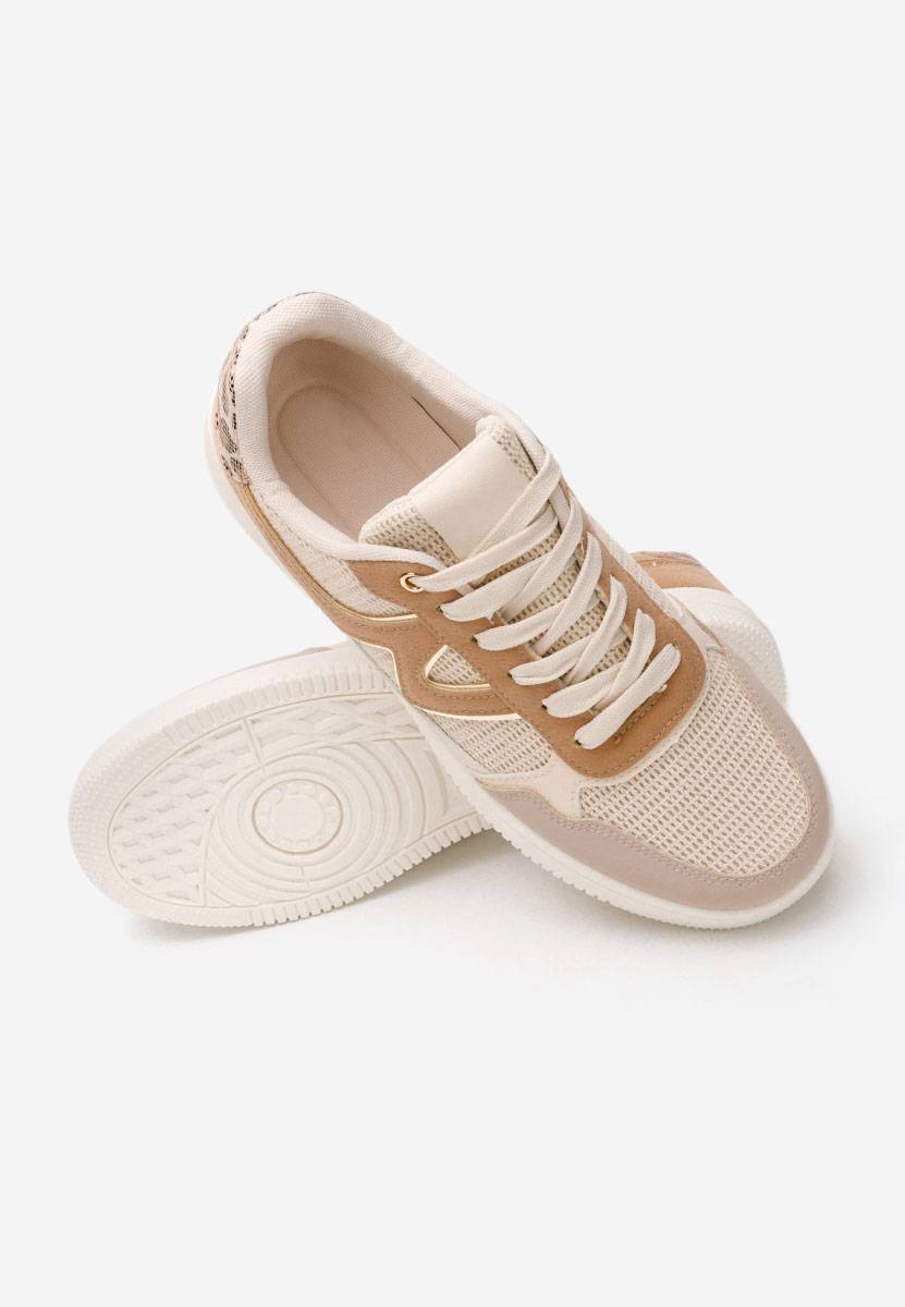 Beżowe sneakersy damskie Avrila