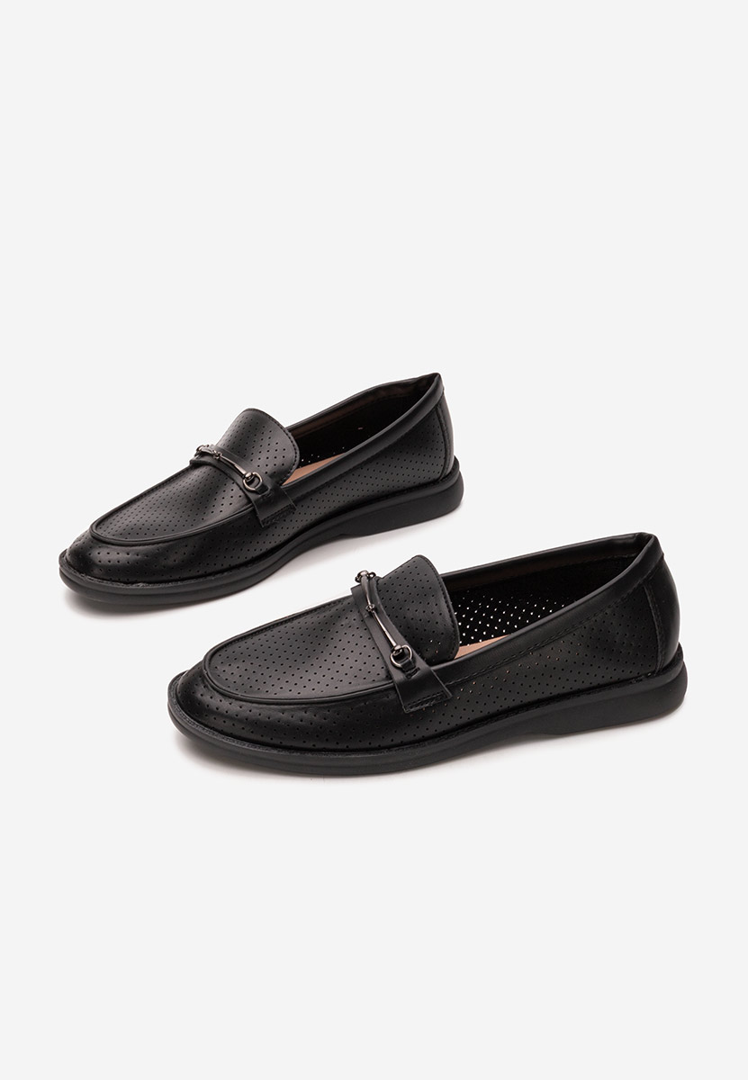 Czarne mokasyny damskie Morvana V2