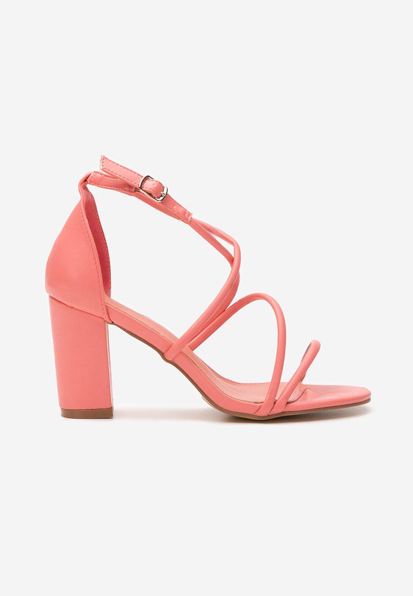 Różowe sandały na słupku Zarila