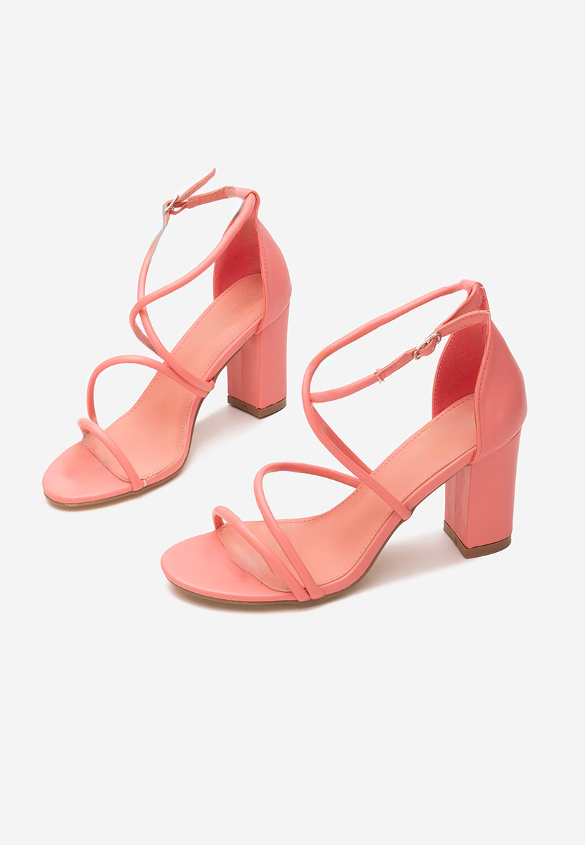 Różowe sandały na słupku Zarila