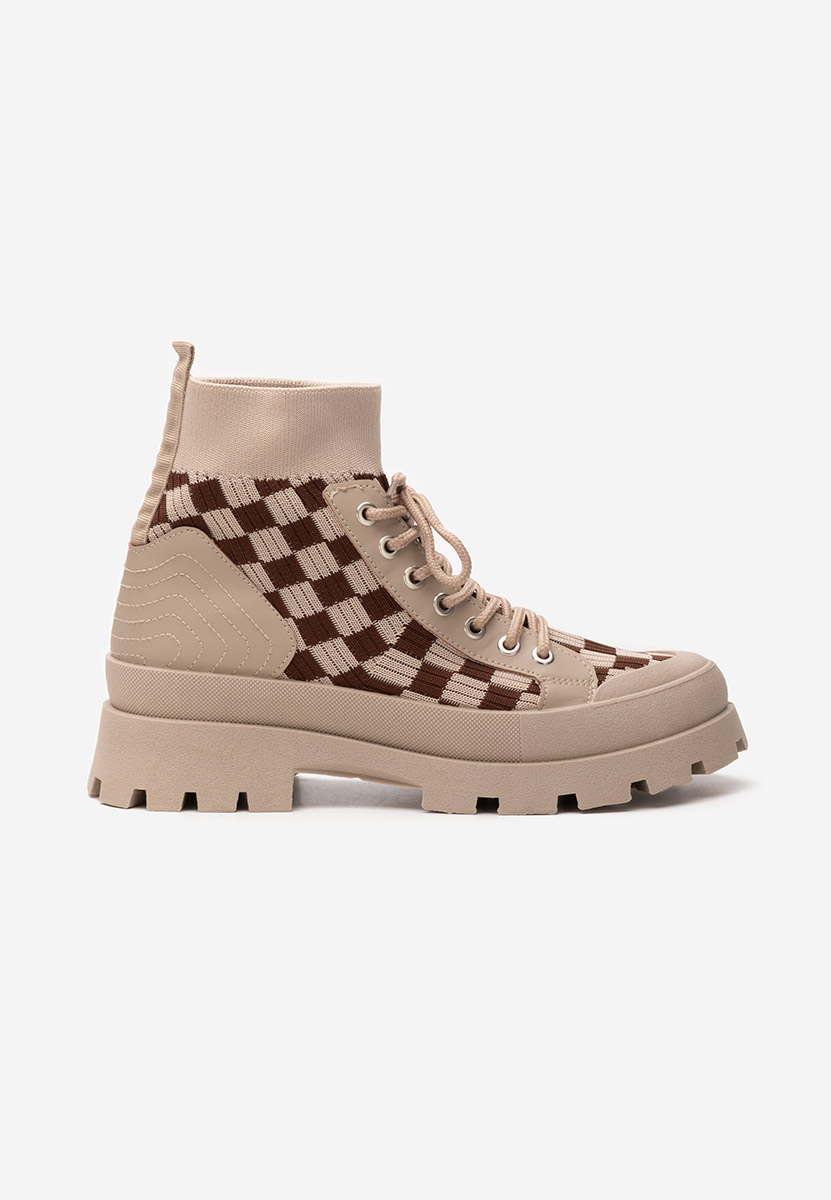 Khaki trampki wysokie damskie Zendoria V2