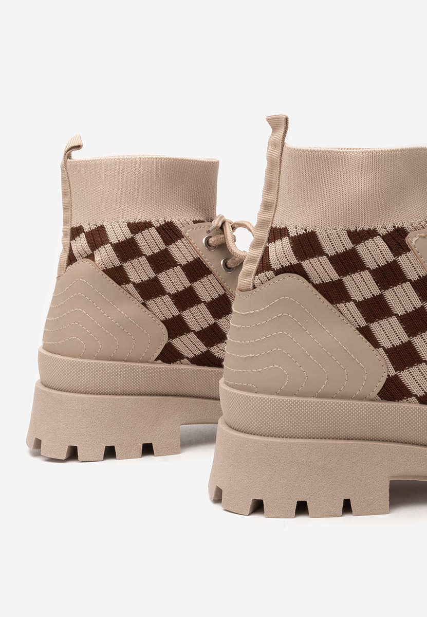 Khaki trampki wysokie damskie Zendoria V2