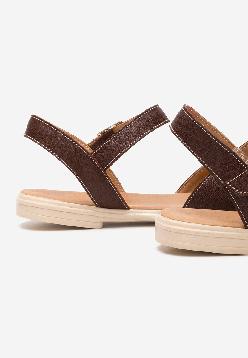 Bordowe sandały płaski Viadana