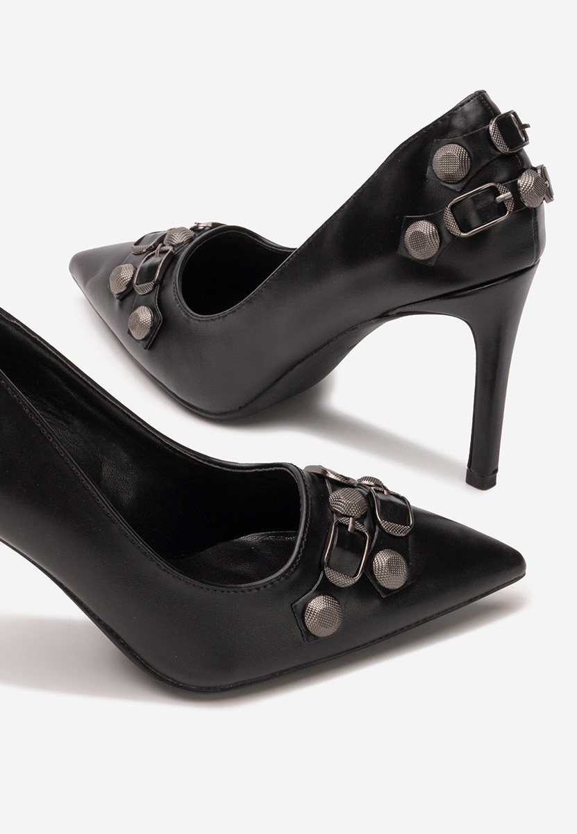 Czarne szpilki Supreme