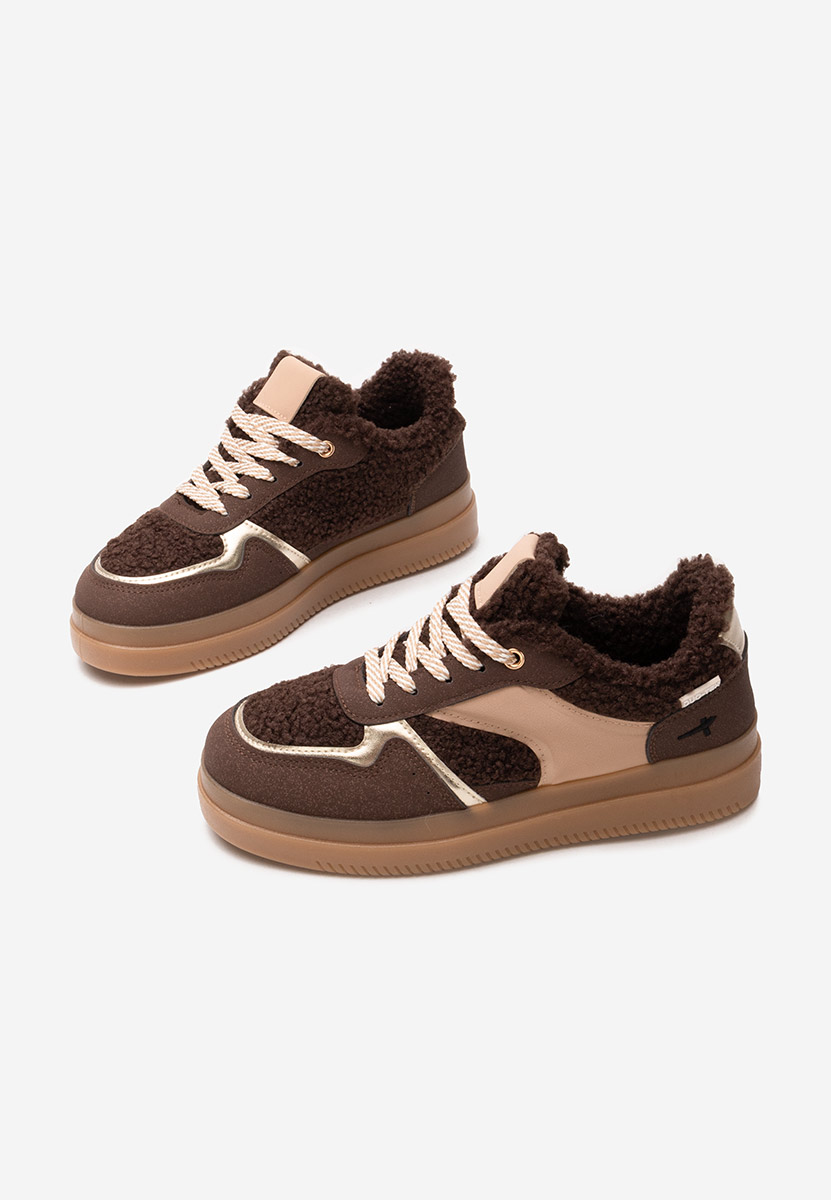 Brązowe sneakersy damskie Maisie
