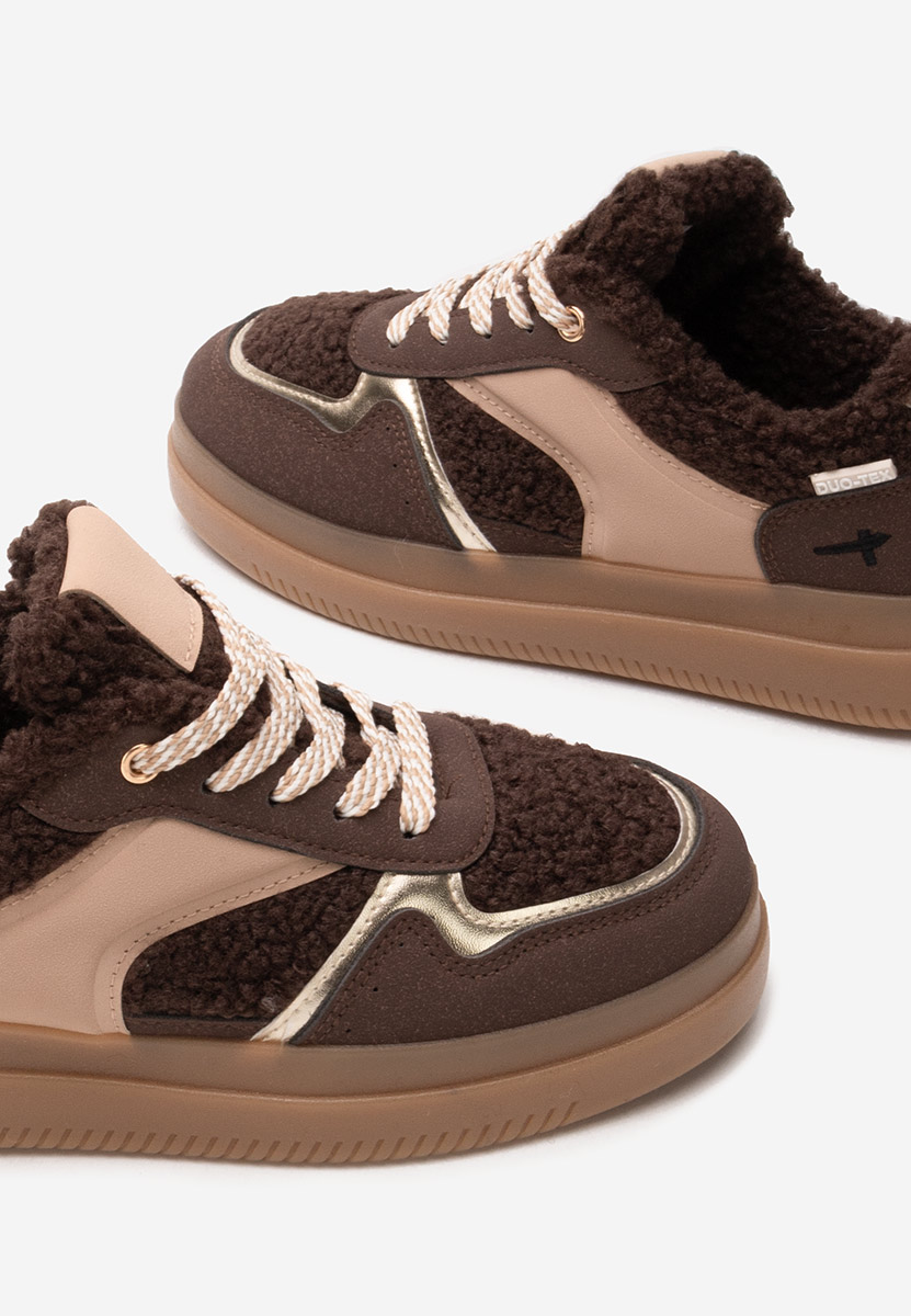 Brązowe sneakersy damskie Maisie