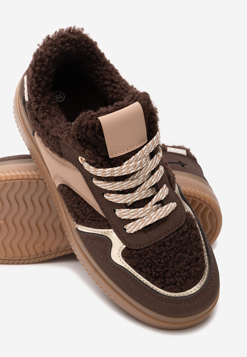 Brązowe sneakersy damskie Maisie