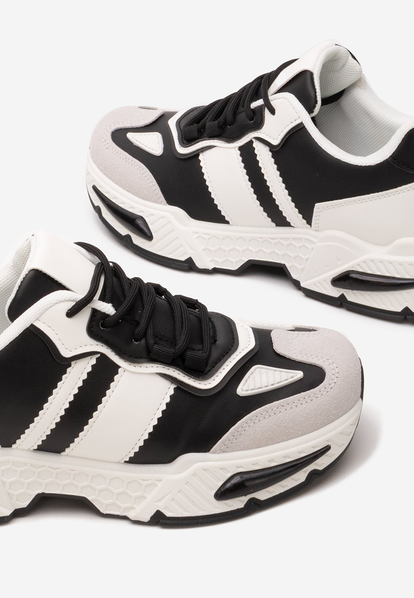 Czarne sneakersy damskie Elna Czarne sneakersy damskie Elna