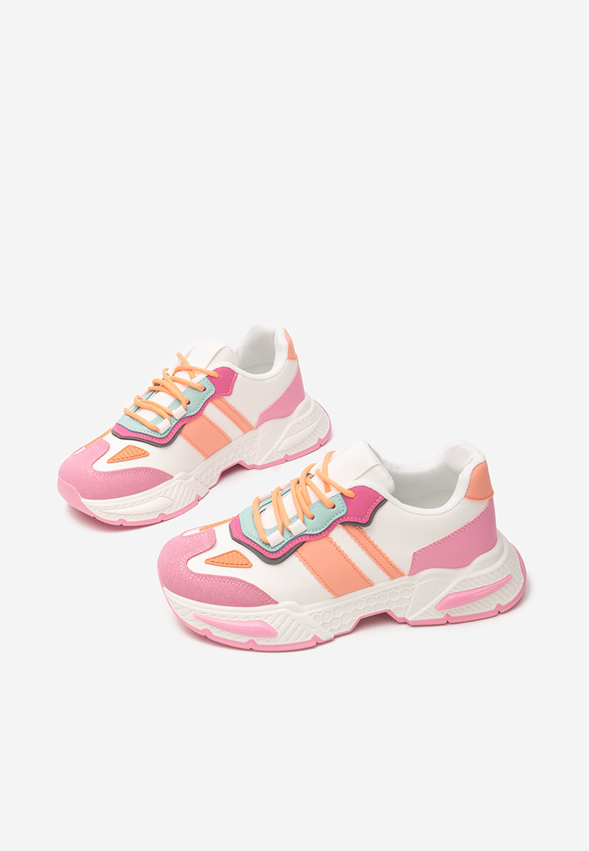 Fuksjowe sneakersy damskie Elna Fuksjowe sneakersy damskie Elna