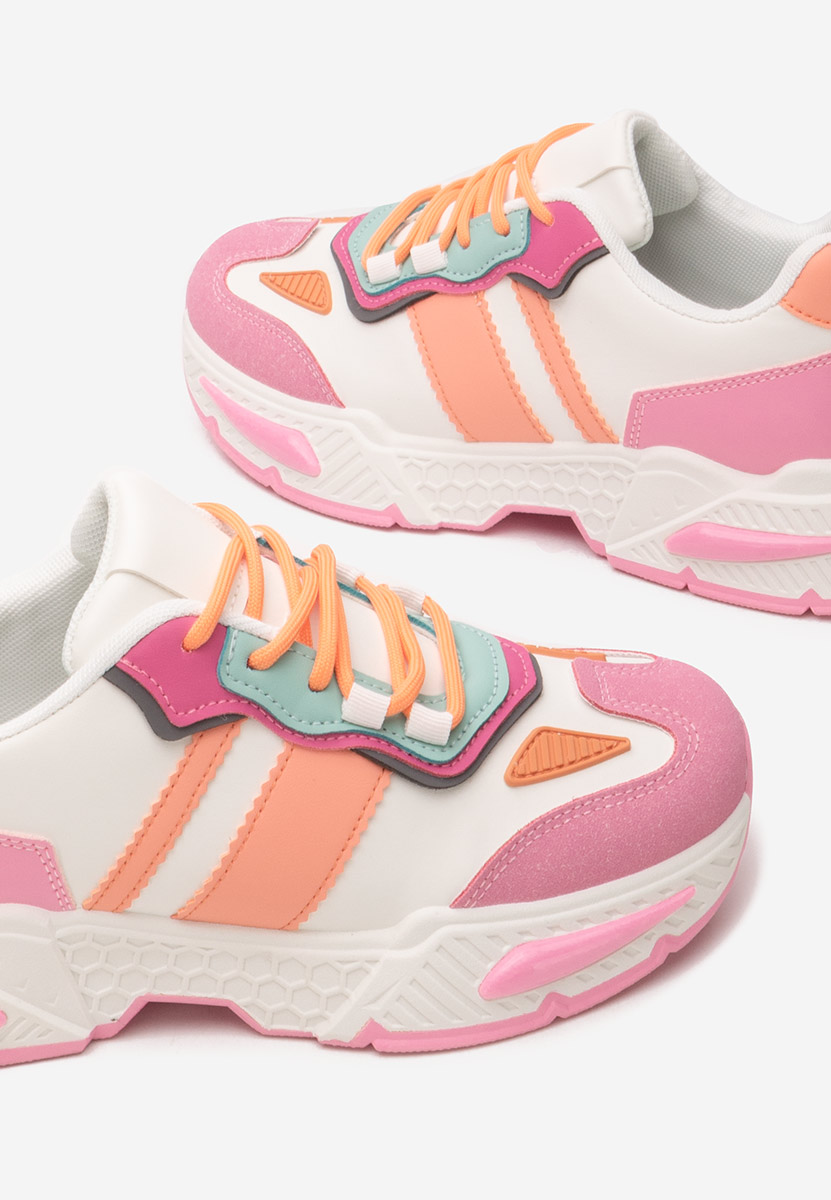 Fuksjowe sneakersy damskie Elna Fuksjowe sneakersy damskie Elna