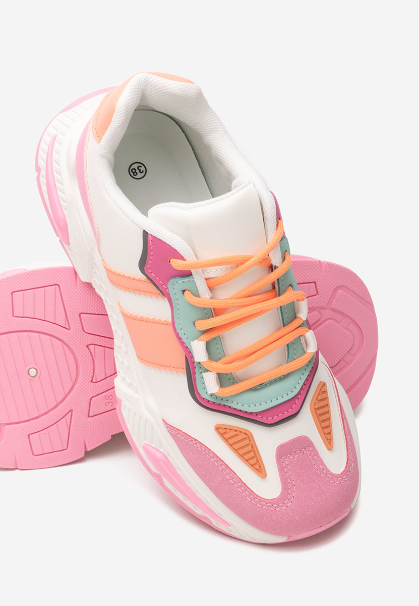 Fuksjowe sneakersy damskie Elna Fuksjowe sneakersy damskie Elna