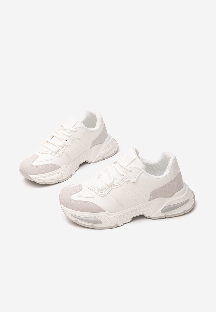 Białe sneakersy damskie Elna Białe sneakersy damskie Elna