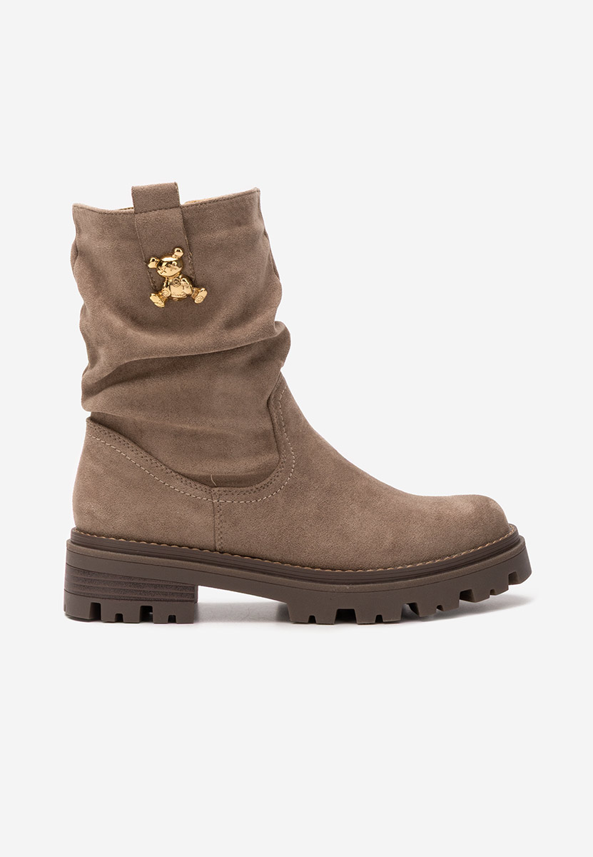Khaki kozaki damskie Suellen