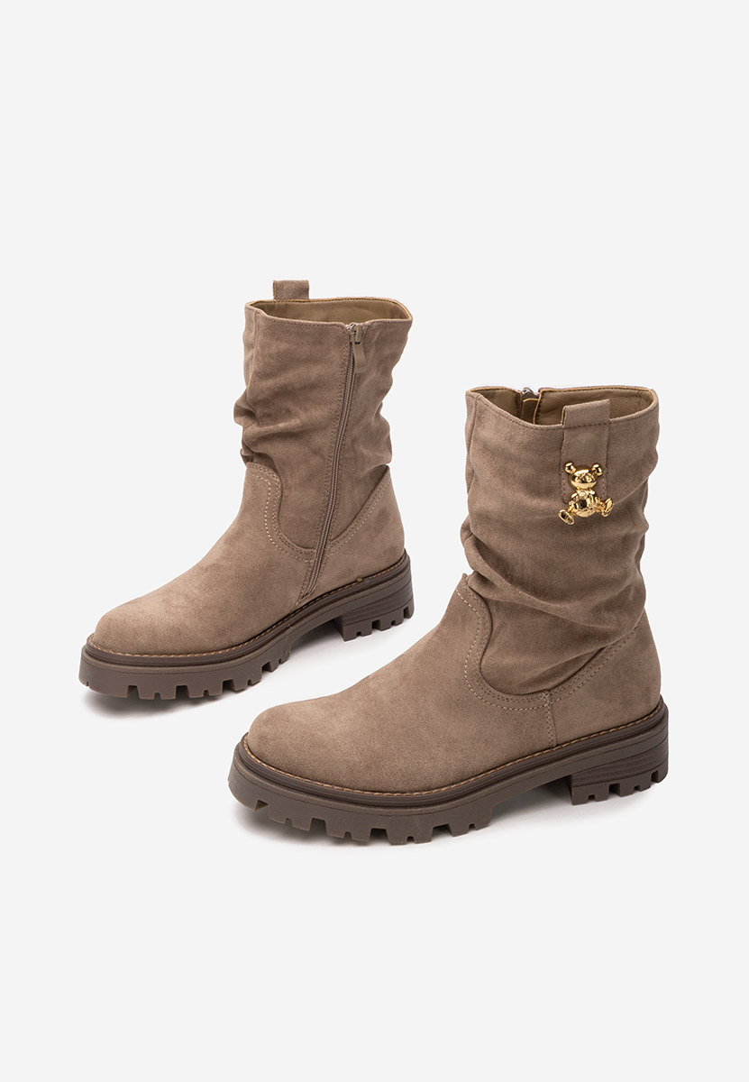 Khaki kozaki damskie Suellen