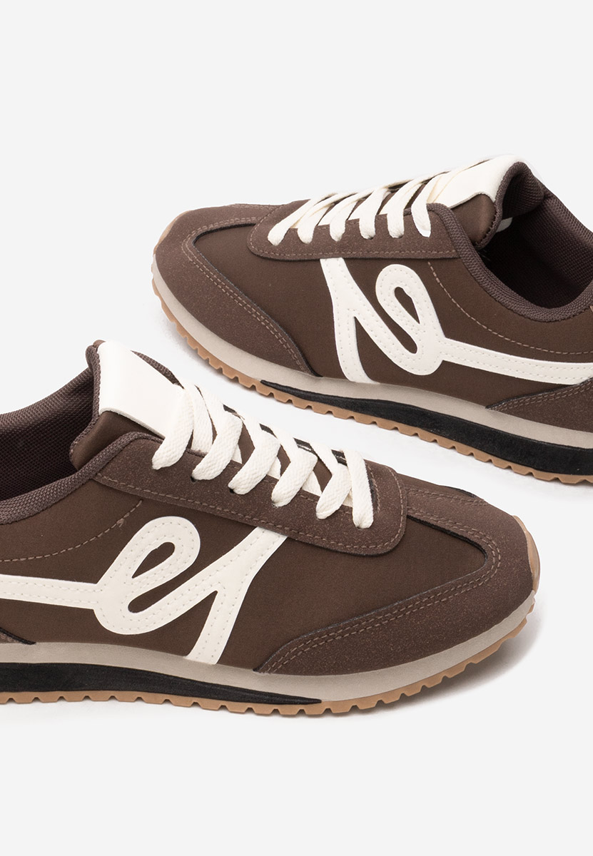 Brązowe sneakersy damskie Trinidad