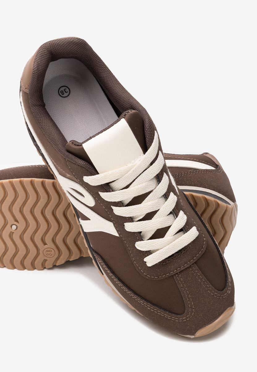 Brązowe sneakersy damskie Trinidad